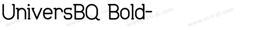 UniversBQ Bold字体转换
